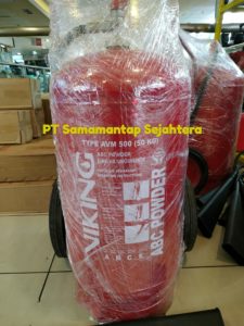 Jual Fire Extinguisher / Tabung pemadam Trolley merk VIKING dengan kapasitas 50 kg Powder Di Lindeteves Trade Center