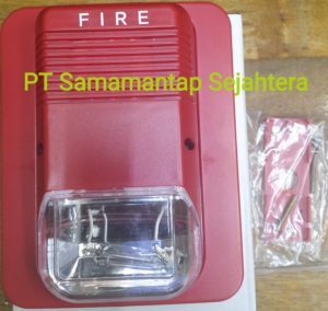 Jual Fire Alarm / Fire Siren with Strobe Light Indonesia Glodok Jakarta Gedung LTC Call/WA 081310626689